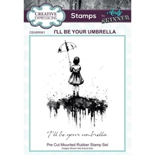 Creative Expressions Cling Stamp - Andy Skinner / I'll be Your Umbrella